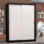 Guarda-Roupa Solteiro Madesa Denver 2 Portas de Correr