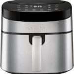 Cuisinart, Air Fryer Digital, 7,2 Litros, 1800W, Fritadeira Elétrica, 127V - Preto com Aço Inox