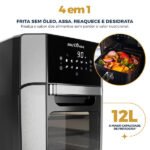 Air Fryer Oven Britânia 12l 4 Em 1 1800w Bfr2100 127v